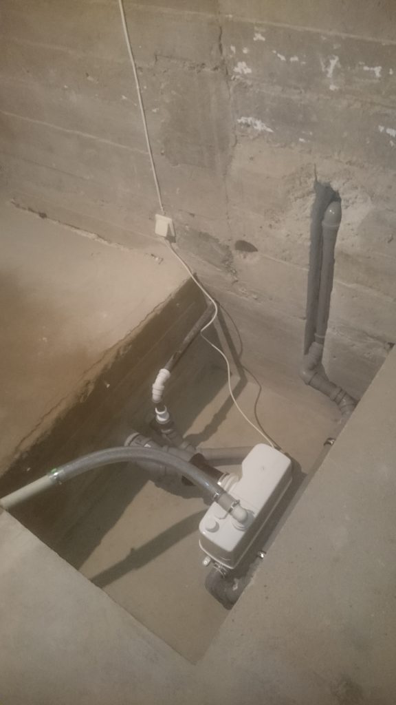 Fekalinio siurblio montavimas